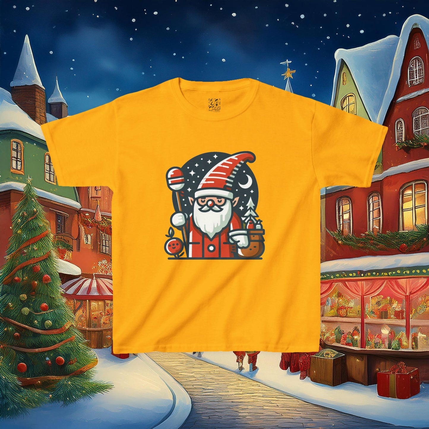 Santa Gnome Kids Tee