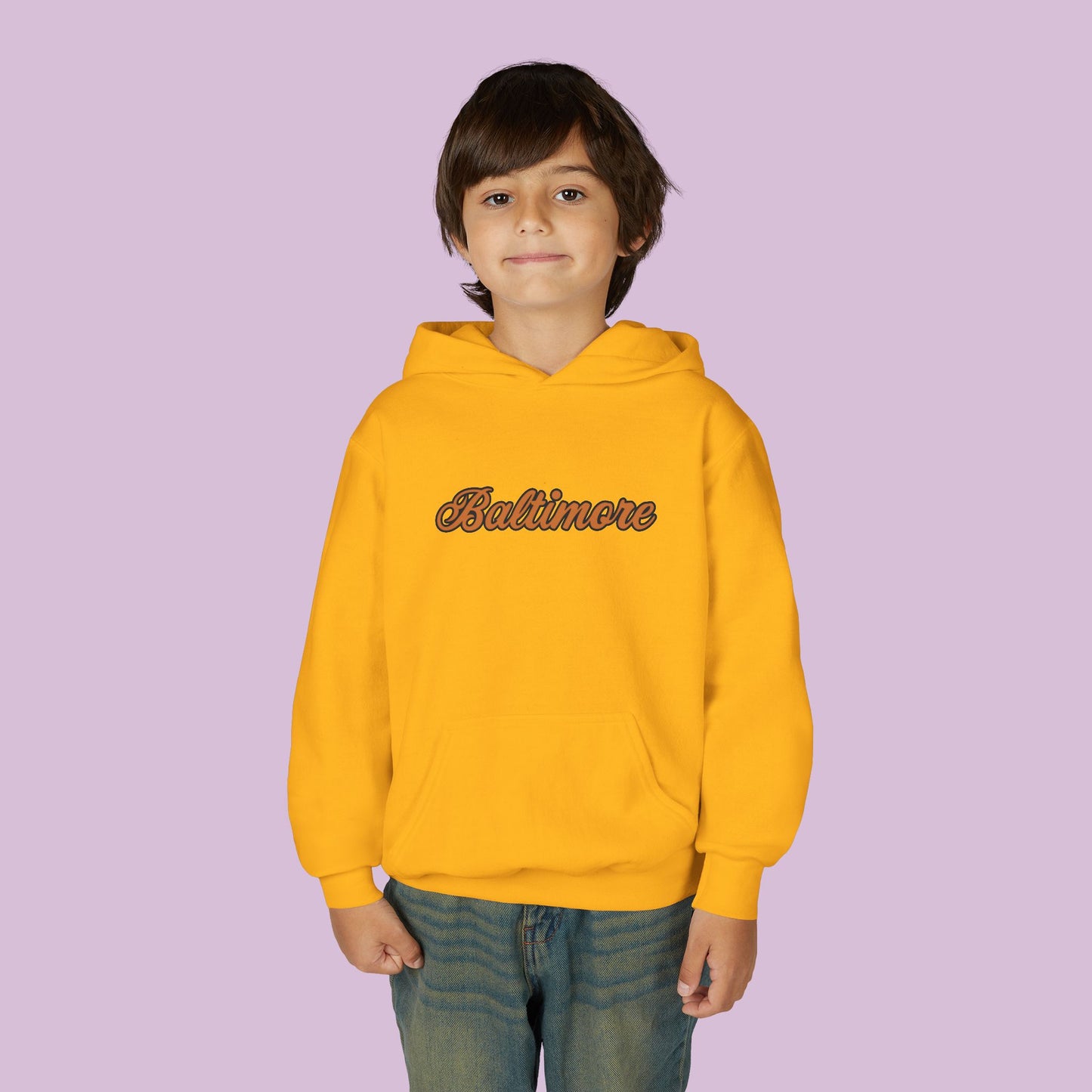 Baltimore Baseball Mini Oriole Youth Hoodie