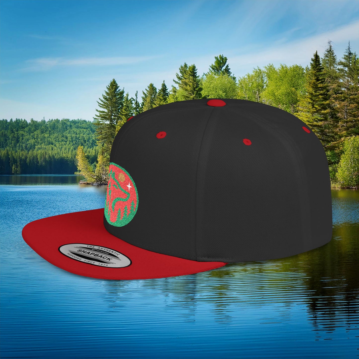 Minnesota Wild Wolf Flat Bill Snapback