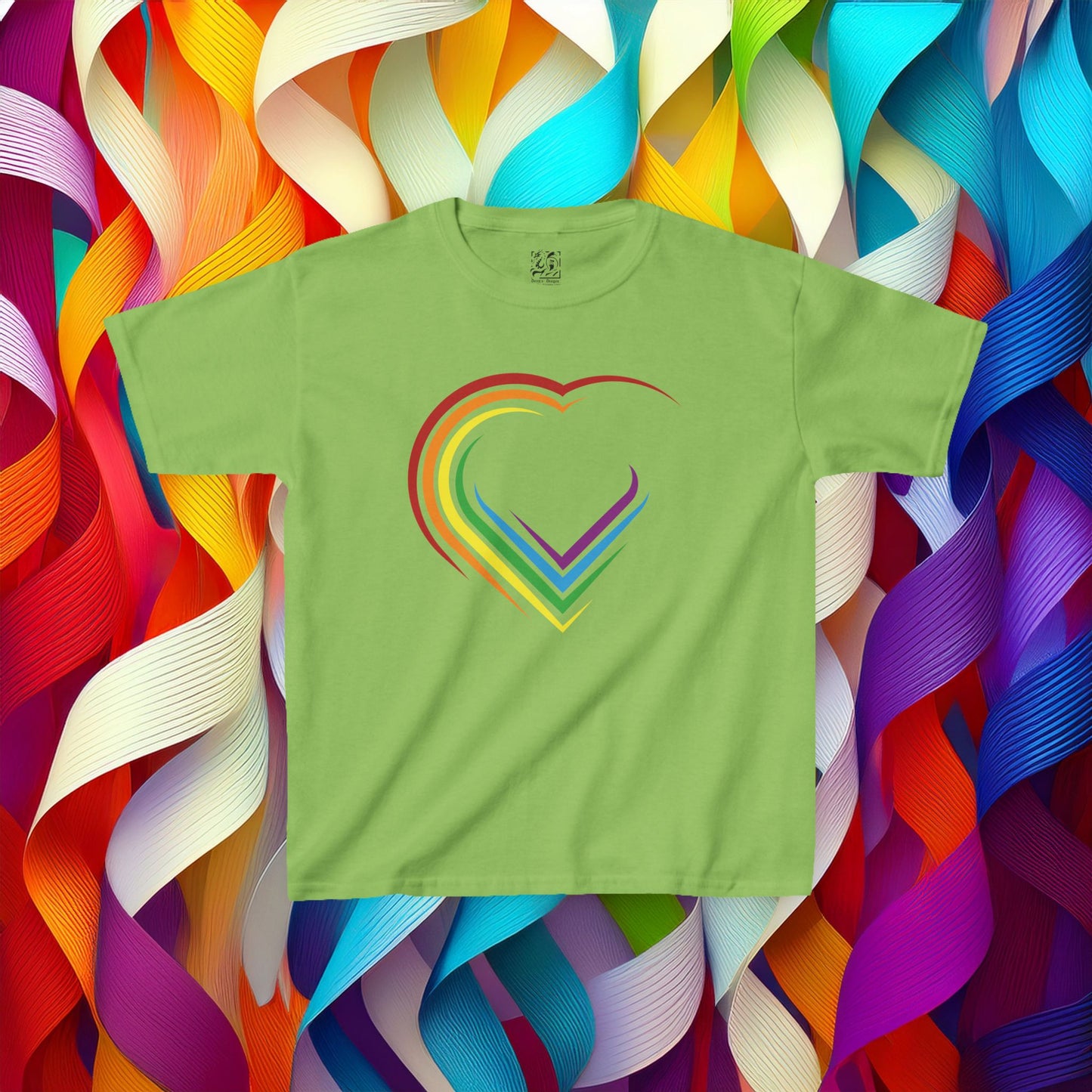 Rainbow Heart Kids Tee