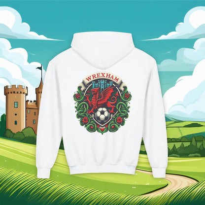 Wrexham Crest Dragon Youth Hoodie