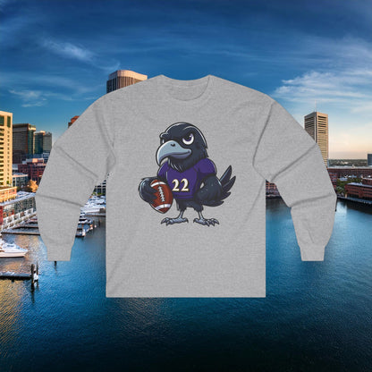Baltimore Little Football Player Long Sleeve Tee
