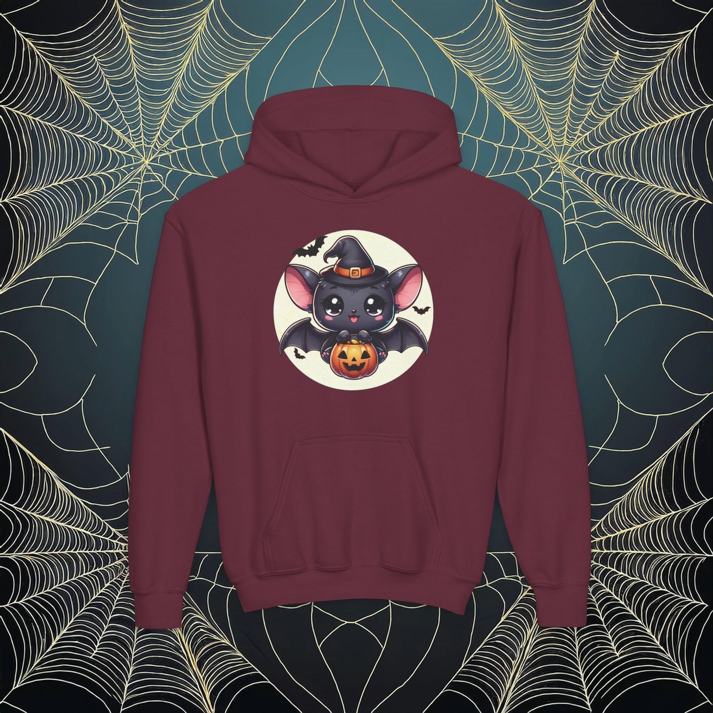 Trick or Treat Bat Youth Hoodie