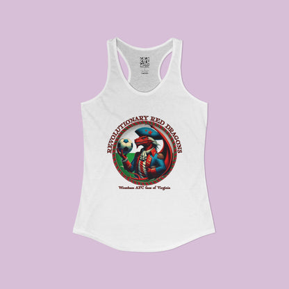 Revolutionary Red Dragons Crest Women's Racerback Tank