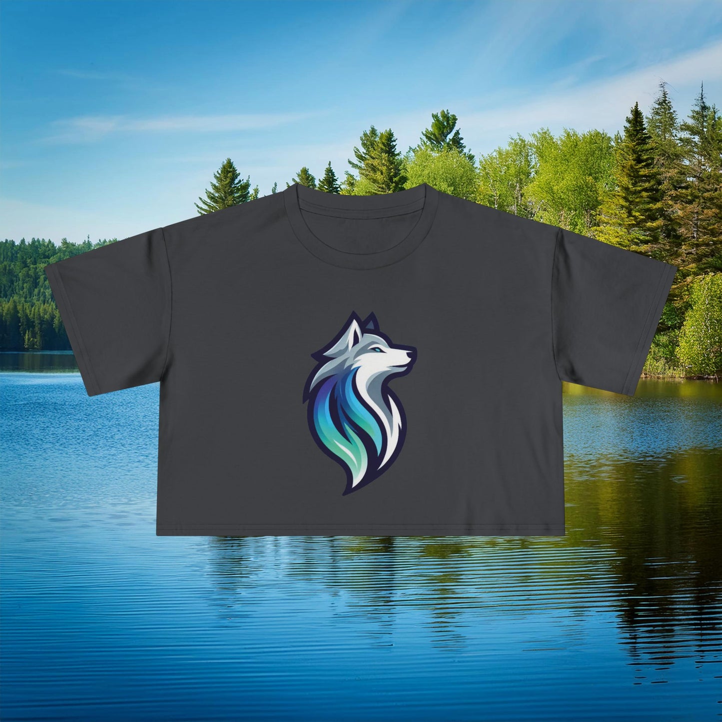 Timber Wolf Women's Crop Tee