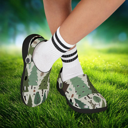 Forest Pattern Kid's Foam Clogs