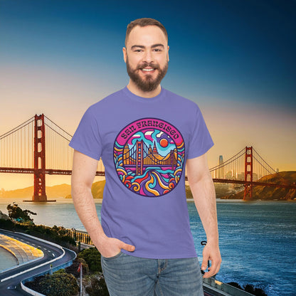 Vibrant San Francisco Psychedelic Tee