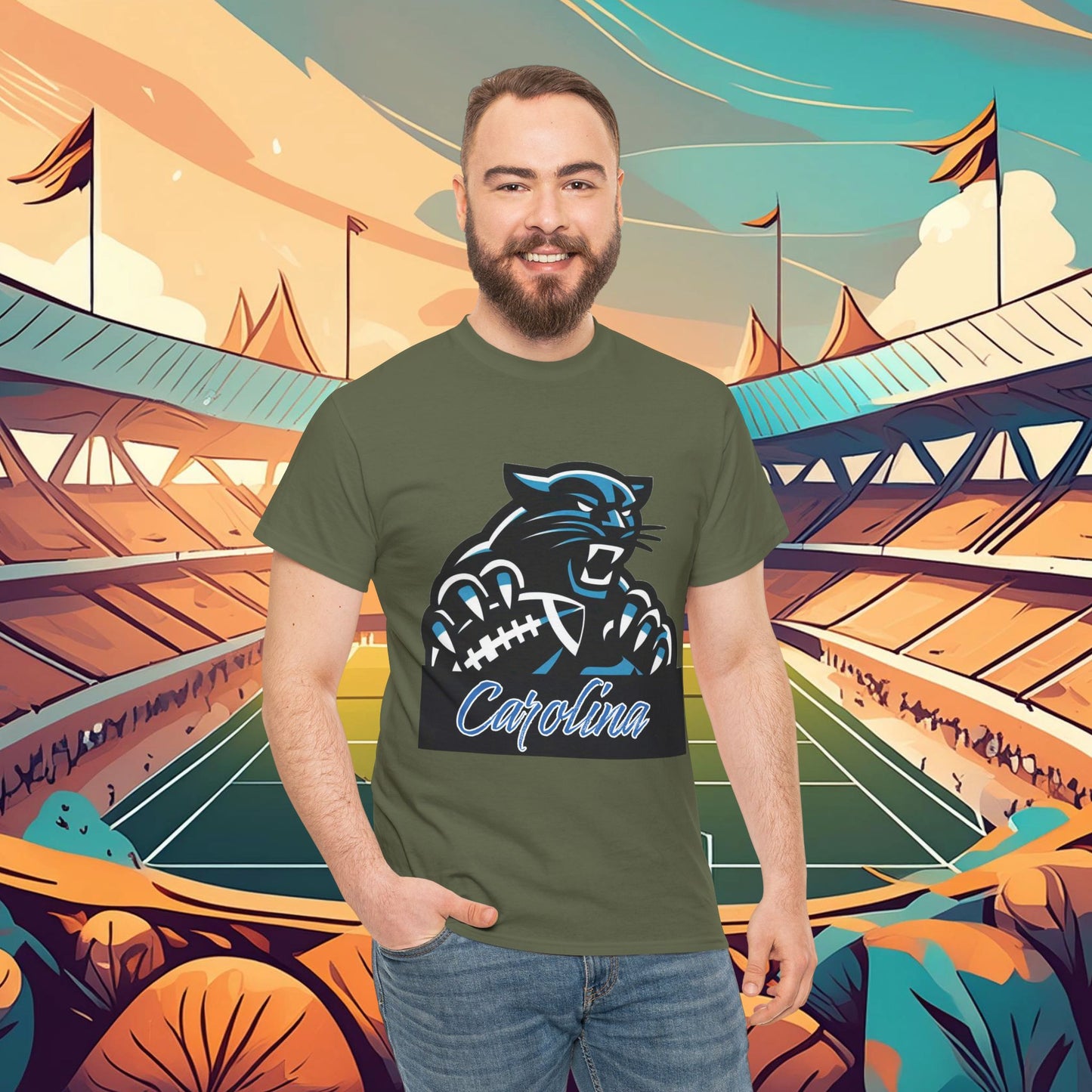 Carolina Football Crest Tee