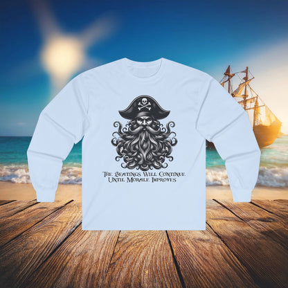 "Beatings Will Continue" Pirate Long Sleeve Tee
