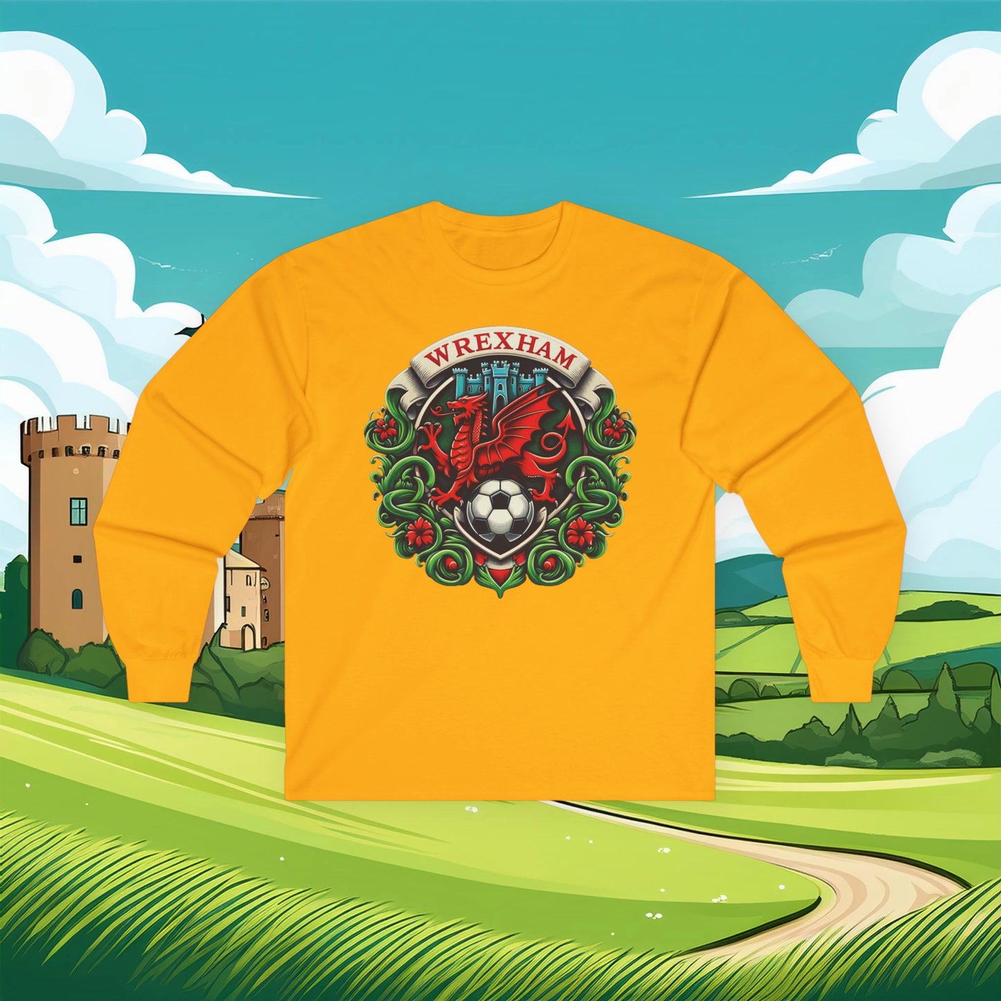 Wrexham Crest Long Sleeve Tee