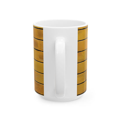 Yellow Brick Wall Ceramic Mug (11oz/15oz)