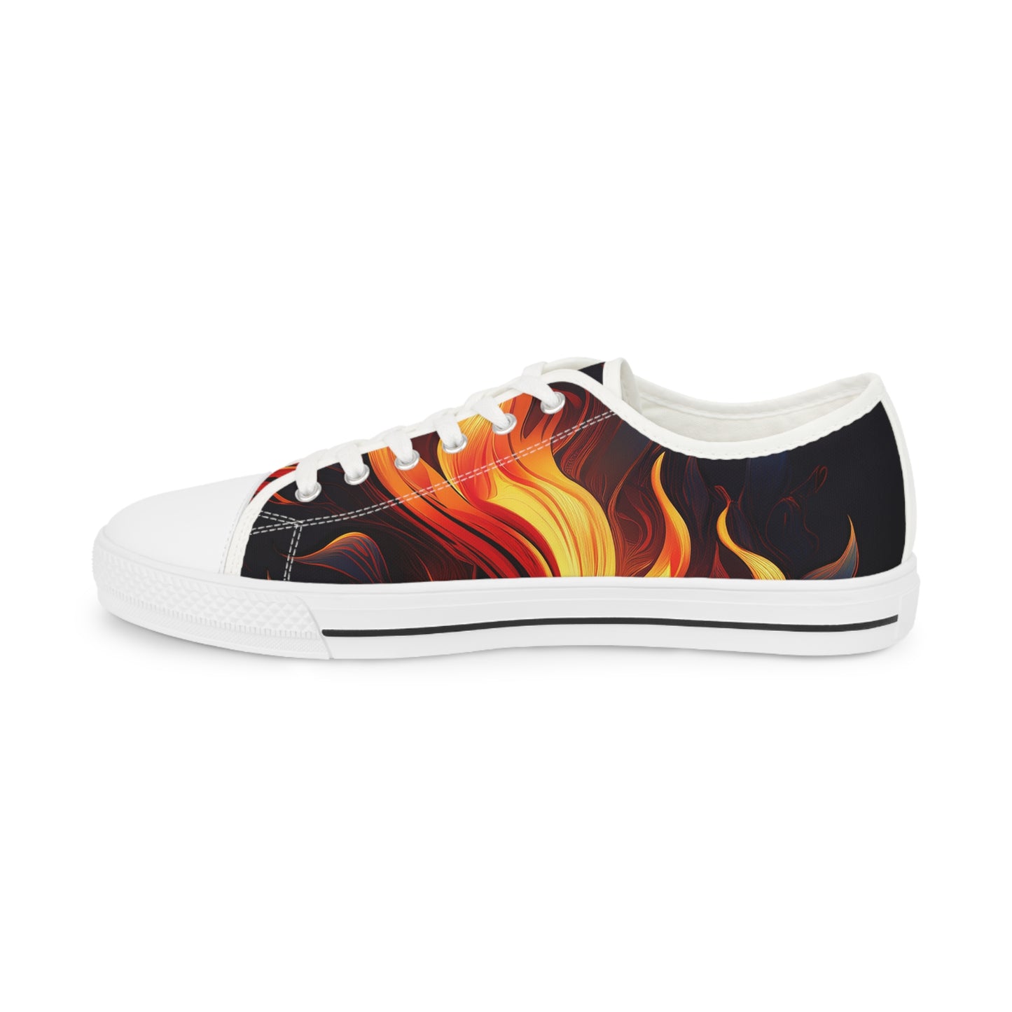 Flames Men's Low Top Sneakers