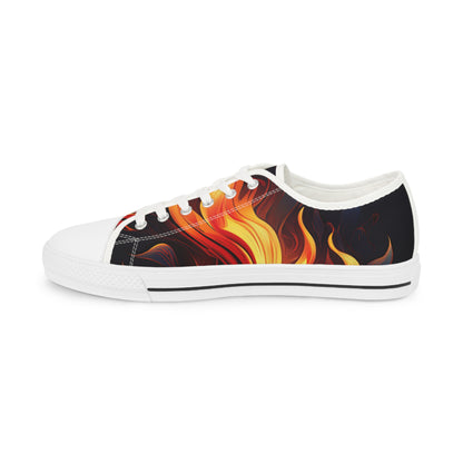 Flames Men's Low Top Sneakers