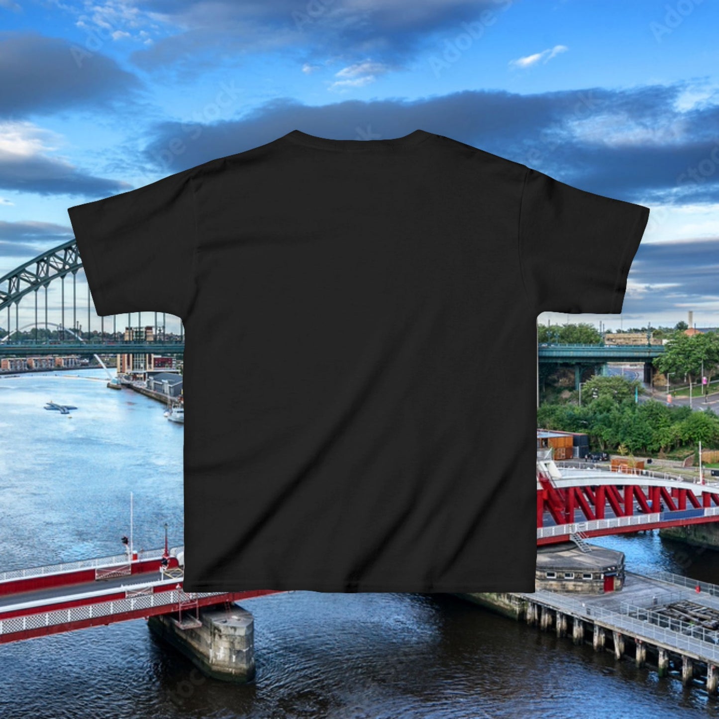 Newcastle United B&W Crest Kids Tee