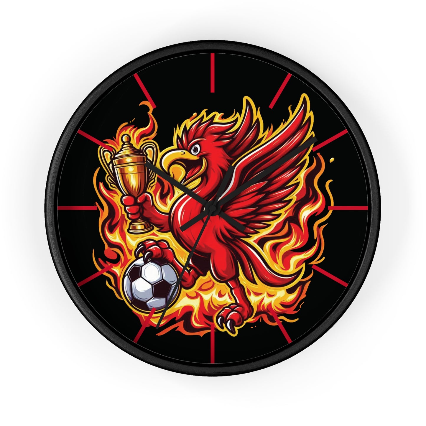 Liverpool Flames Wall Clock