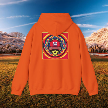 Psychedelic Funky W Skull Hoodie
