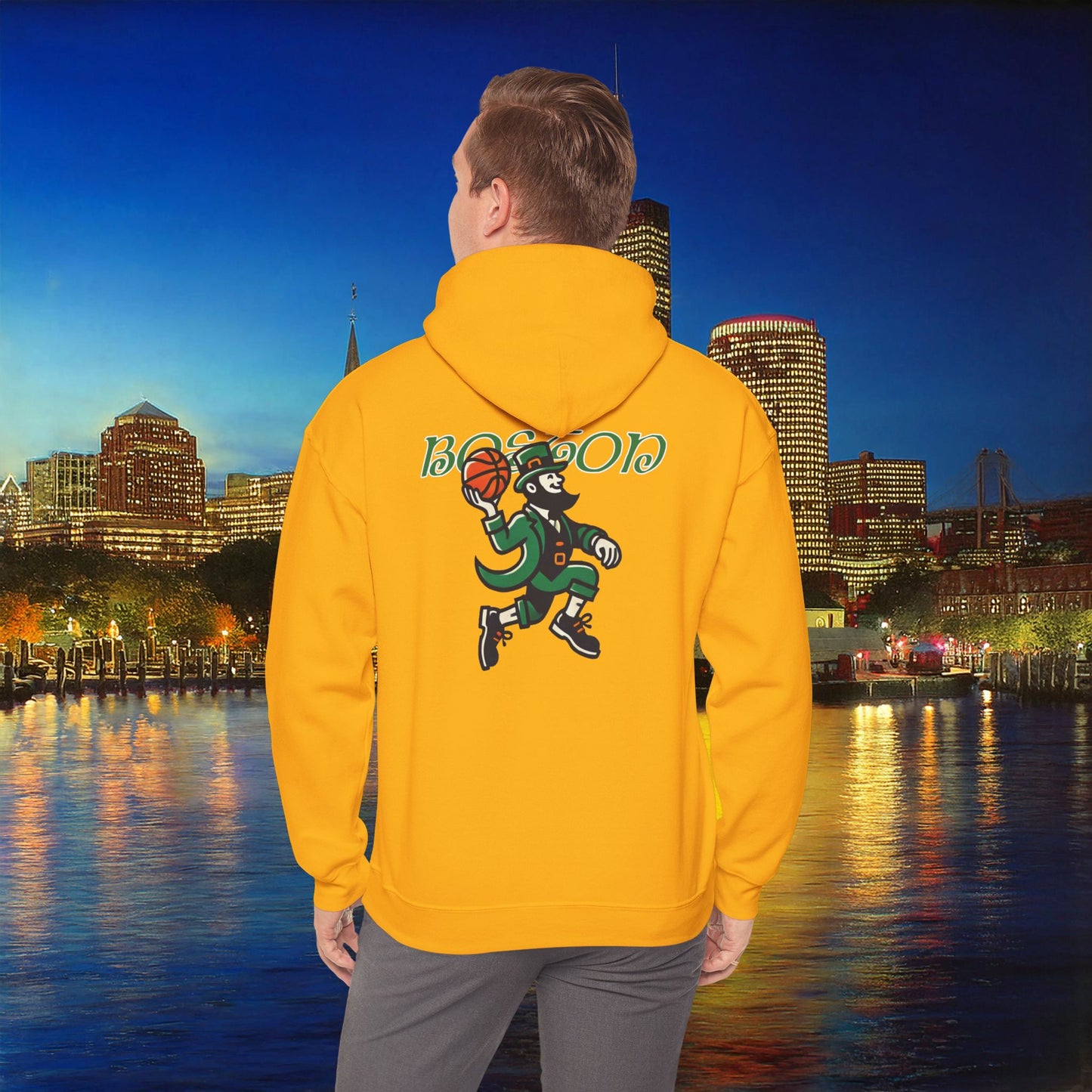 Boston Basketball Logo Hoodie