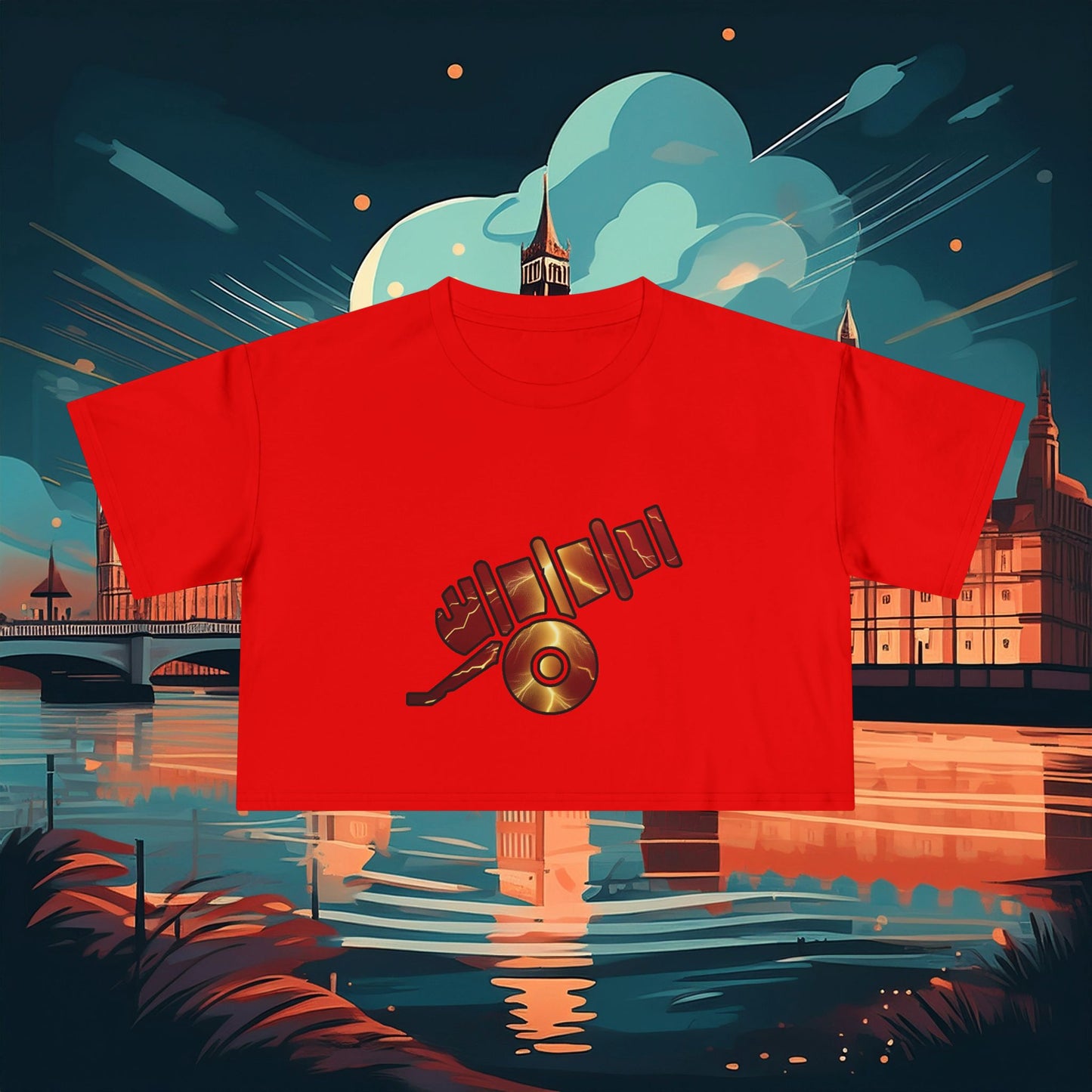 Lightning Artillery Women's Crop Tee