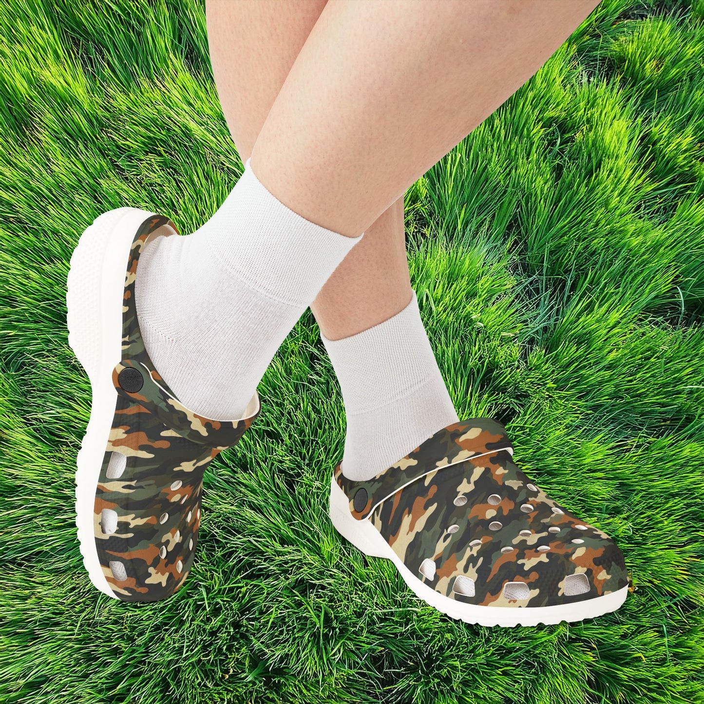 Camouflage Foam Clogs