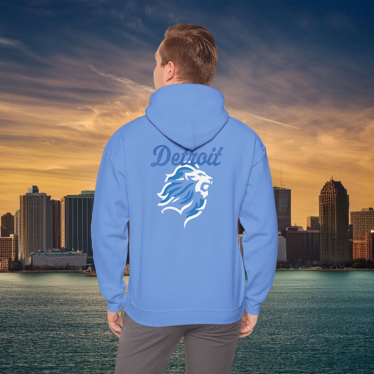 Detroit Football Crest Hoodie
