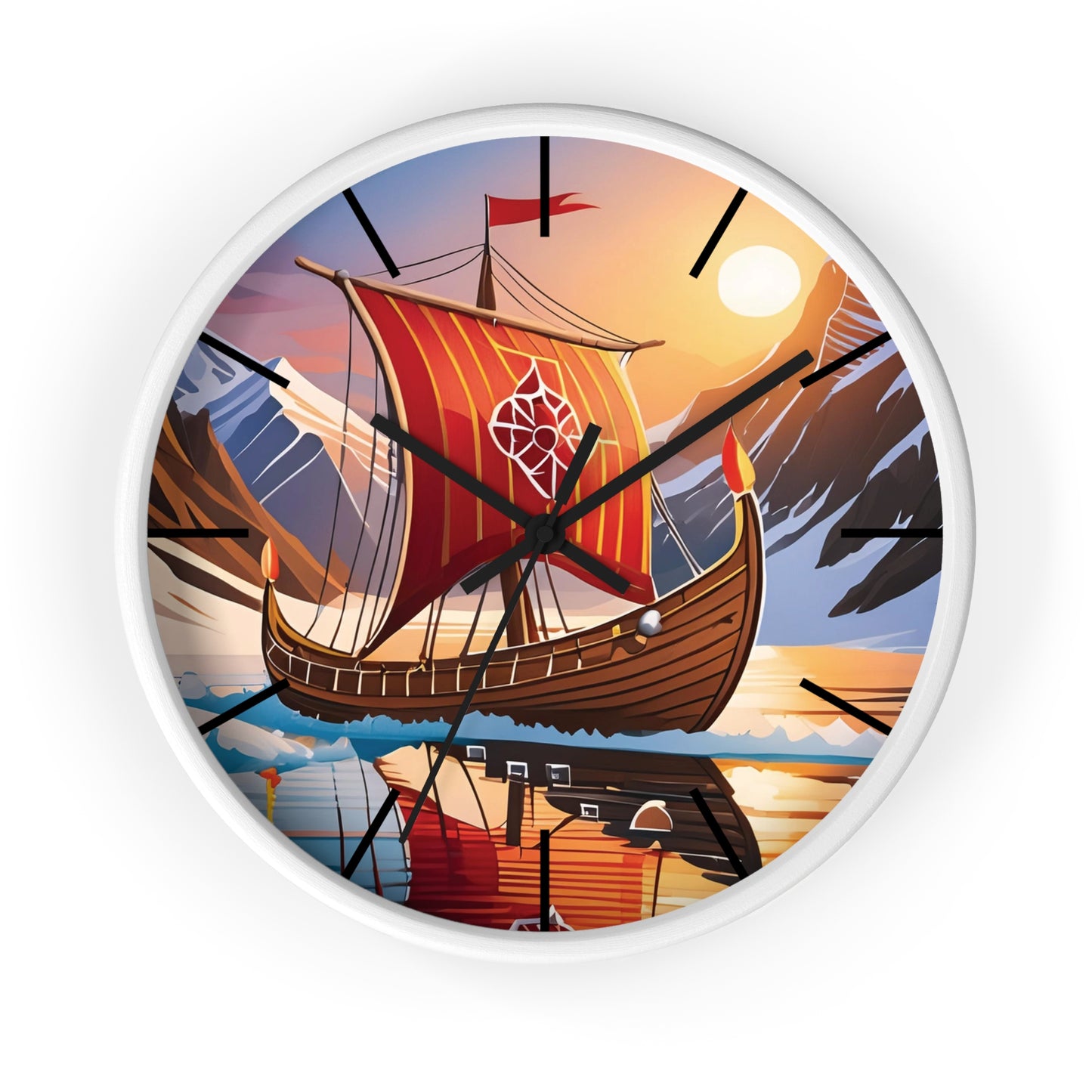 Viking Ship Wall Clock