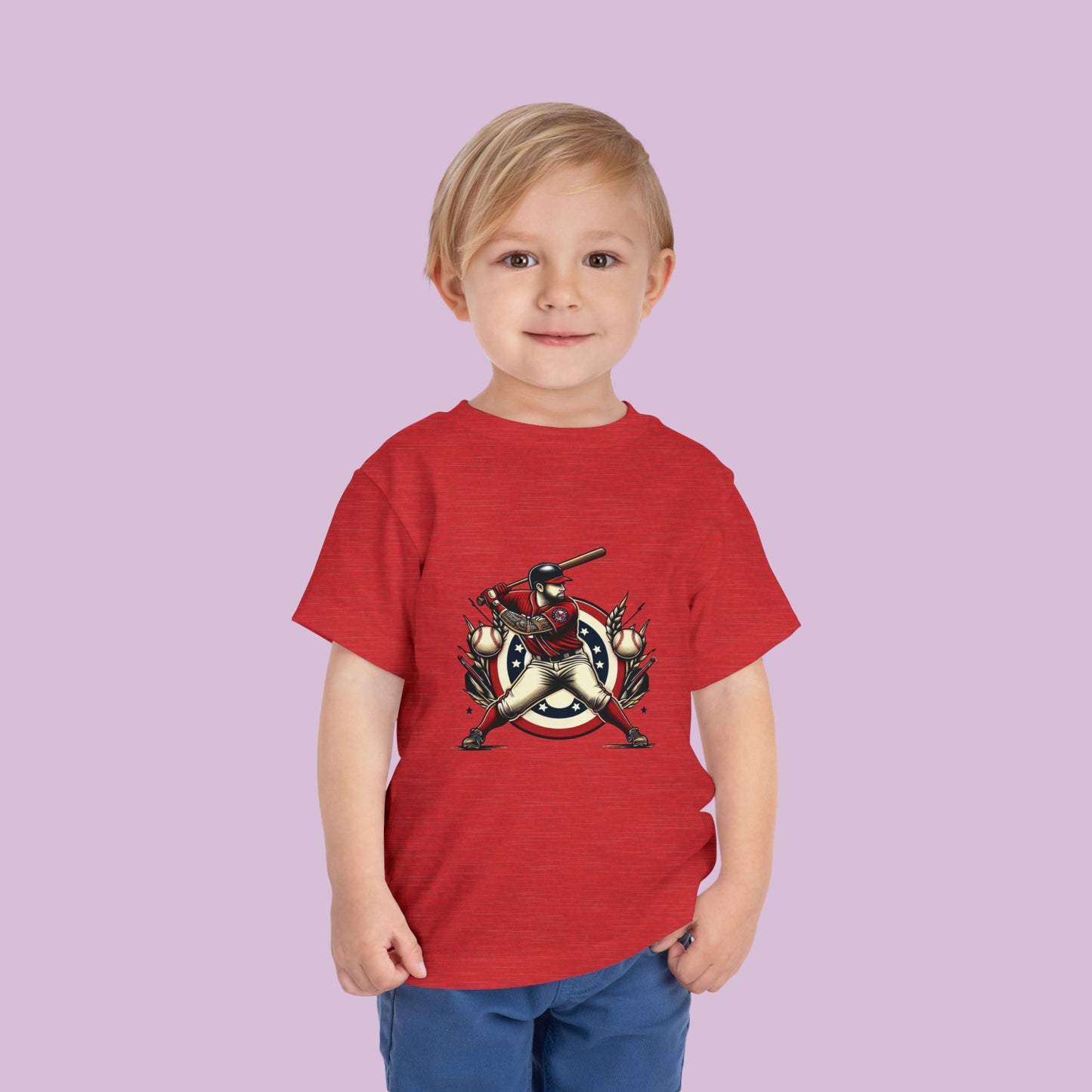 Washington Baseball At Bat Toddler Tee
