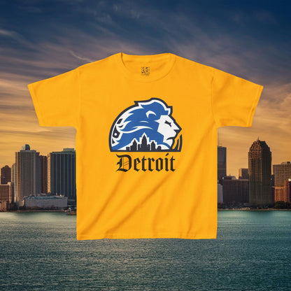 Detroit Football Skyline Kids Tee