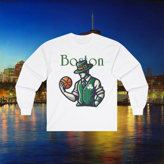 Boston Basketball Long Sleeve Tee