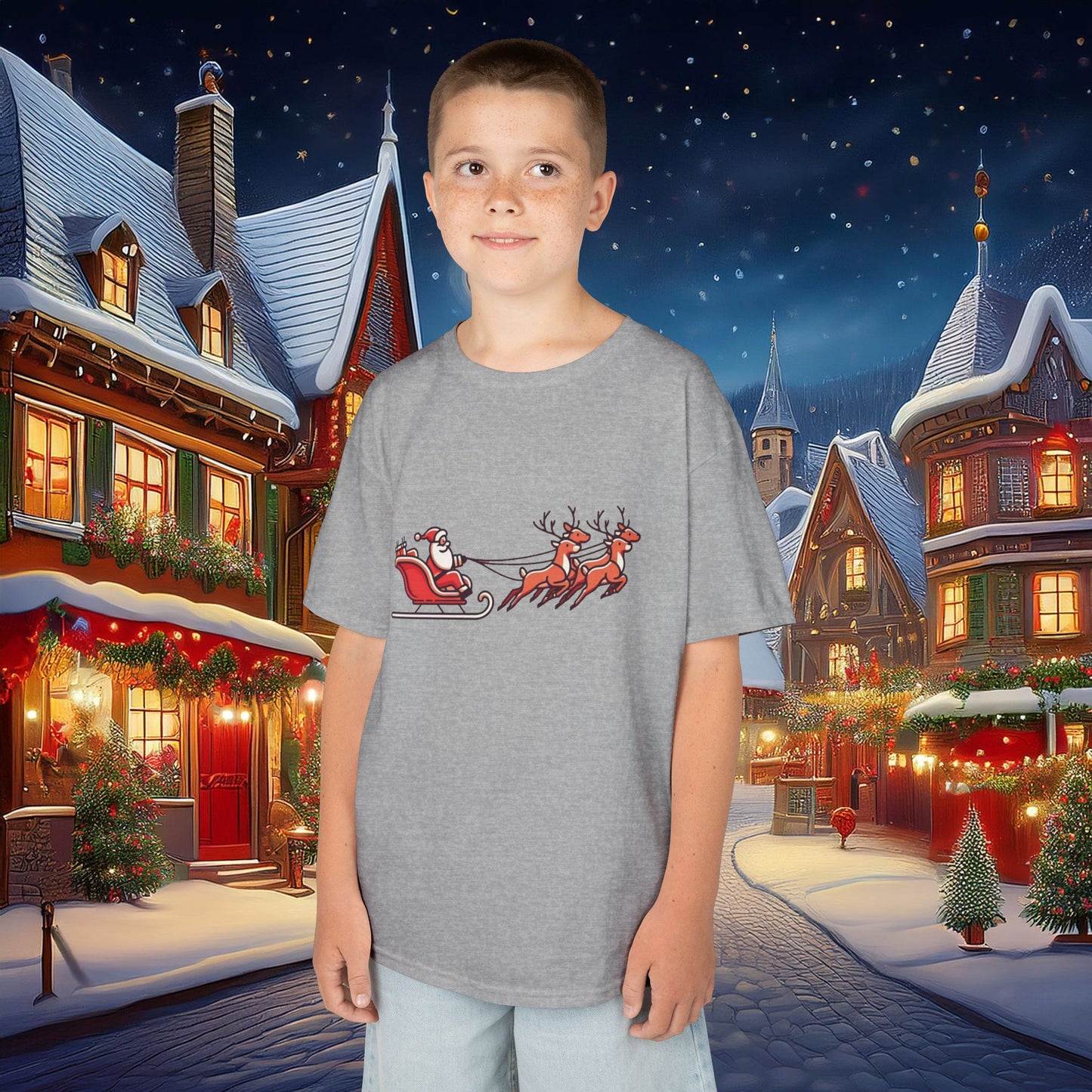 Santa's Sleigh Kids Tee