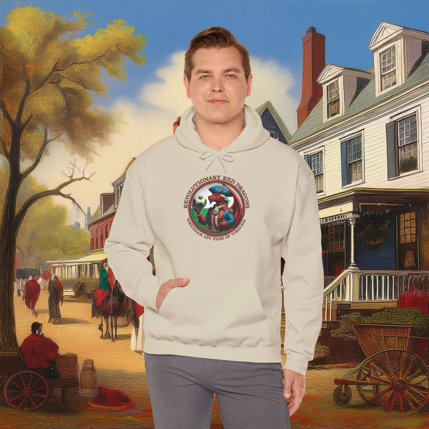 Revolutionary Red Dragons Crest Hoodie - Alternate