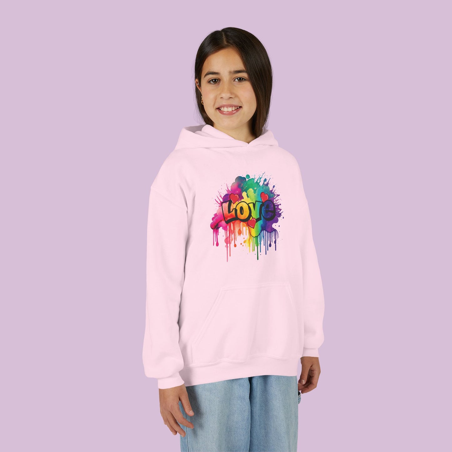 Love Color Bomb Youth Hoodie
