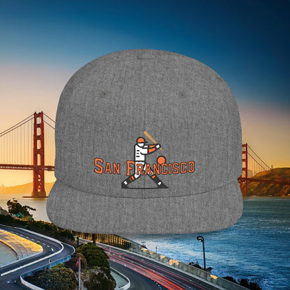 San Francisco Baseball Player Flat Bill Snapback