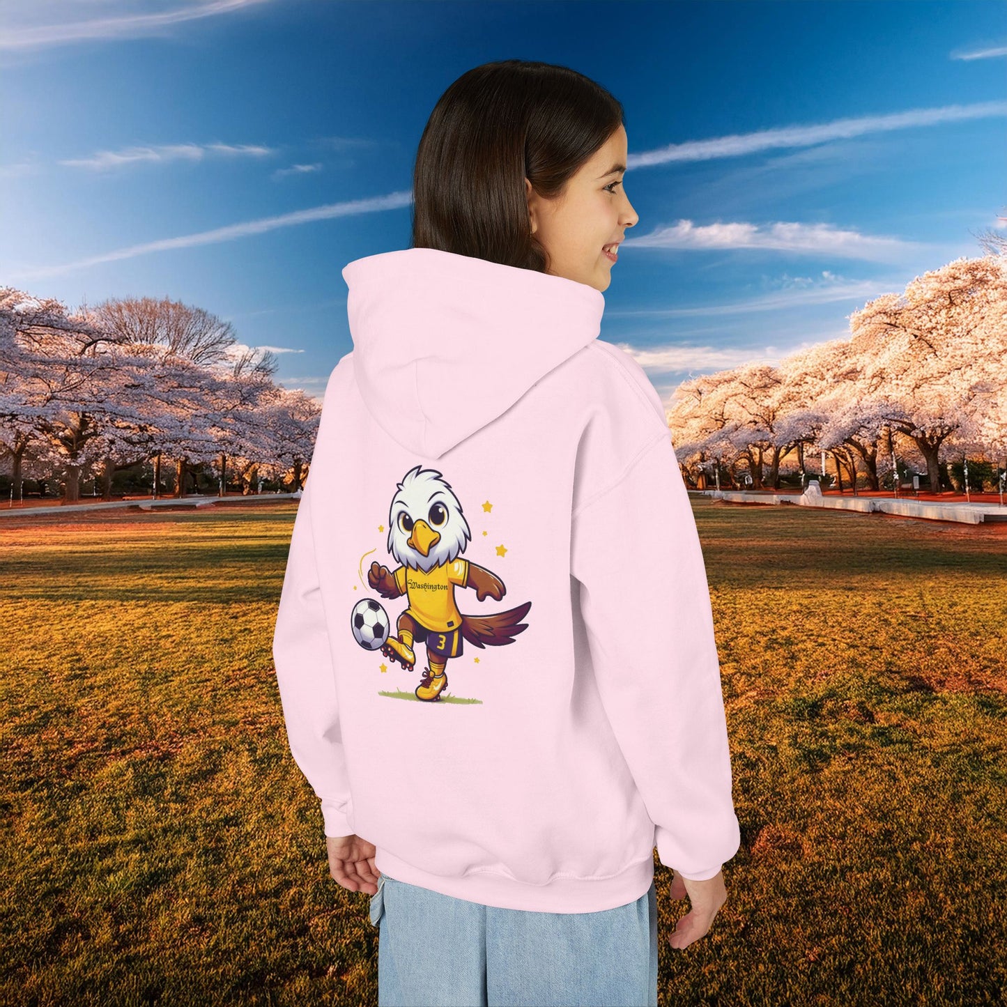 Washington Spirit Yellow Design Youth Hoodie