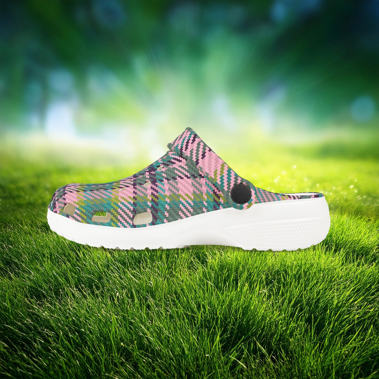 Spring Plaid Kid's Foam Clogs