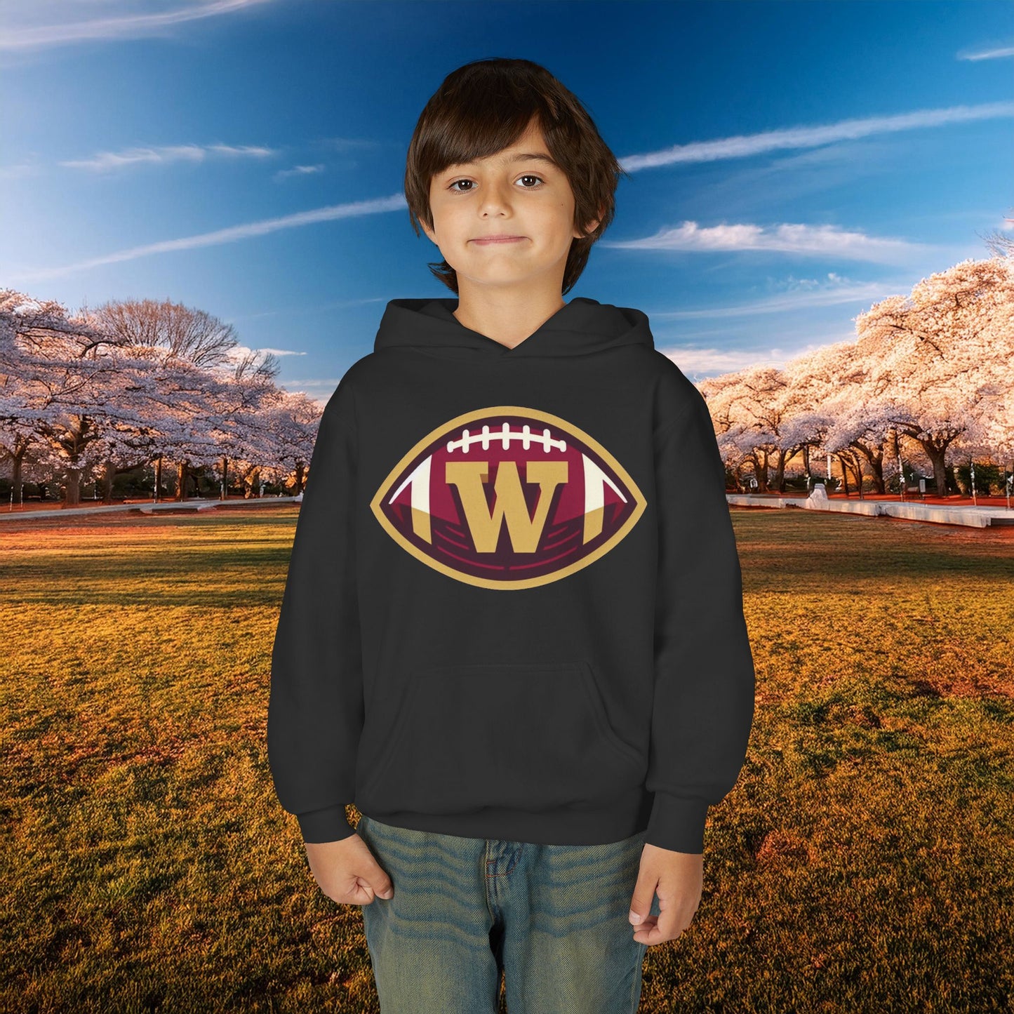 Washington Football Logo Youth Hoodie