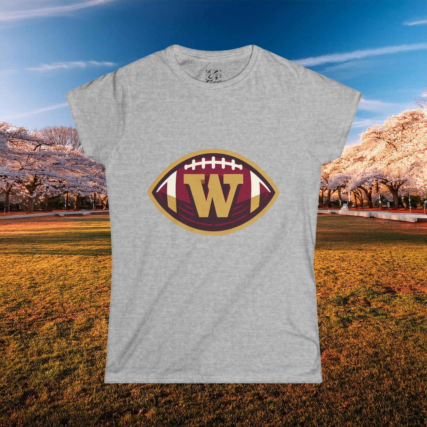 Washington Football Logo Women's Softstyle Tee