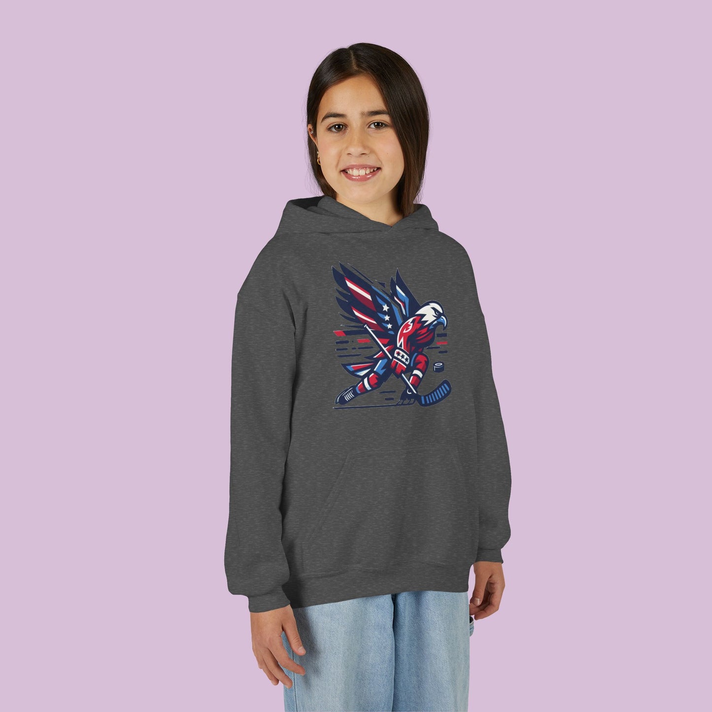 Washington Hockey Eagle Youth Hoodie