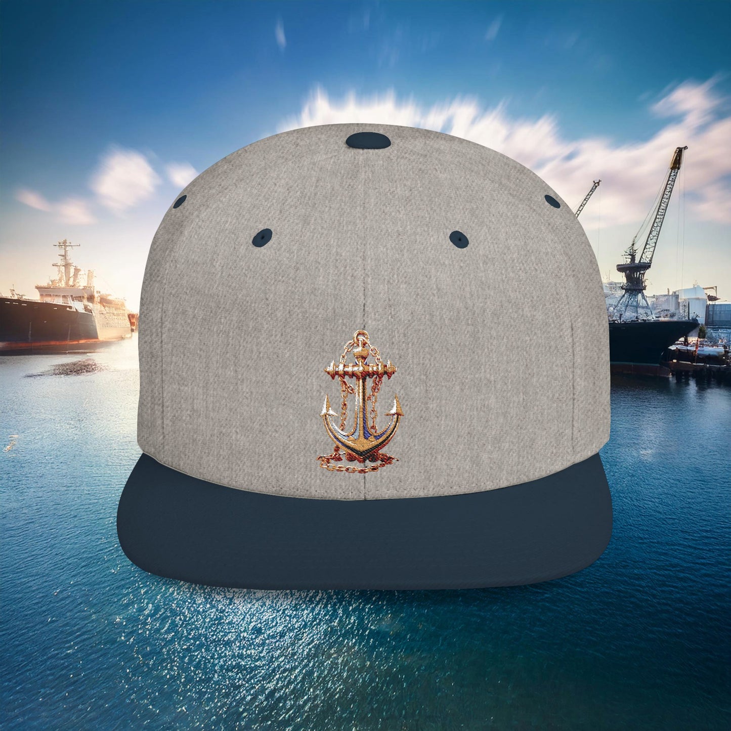 Anchor Flat Bill Snapback
