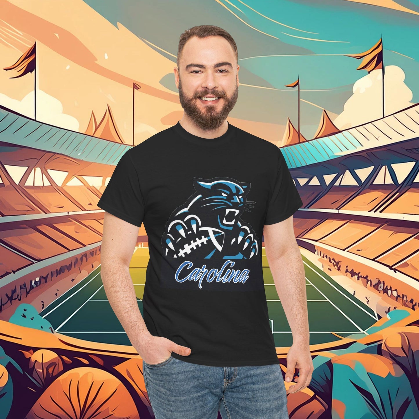 Carolina Football Crest Tee