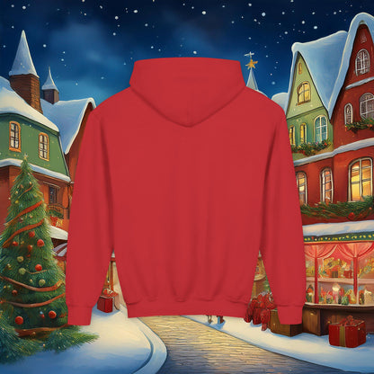 Christmas Raccoon Youth Hoodie