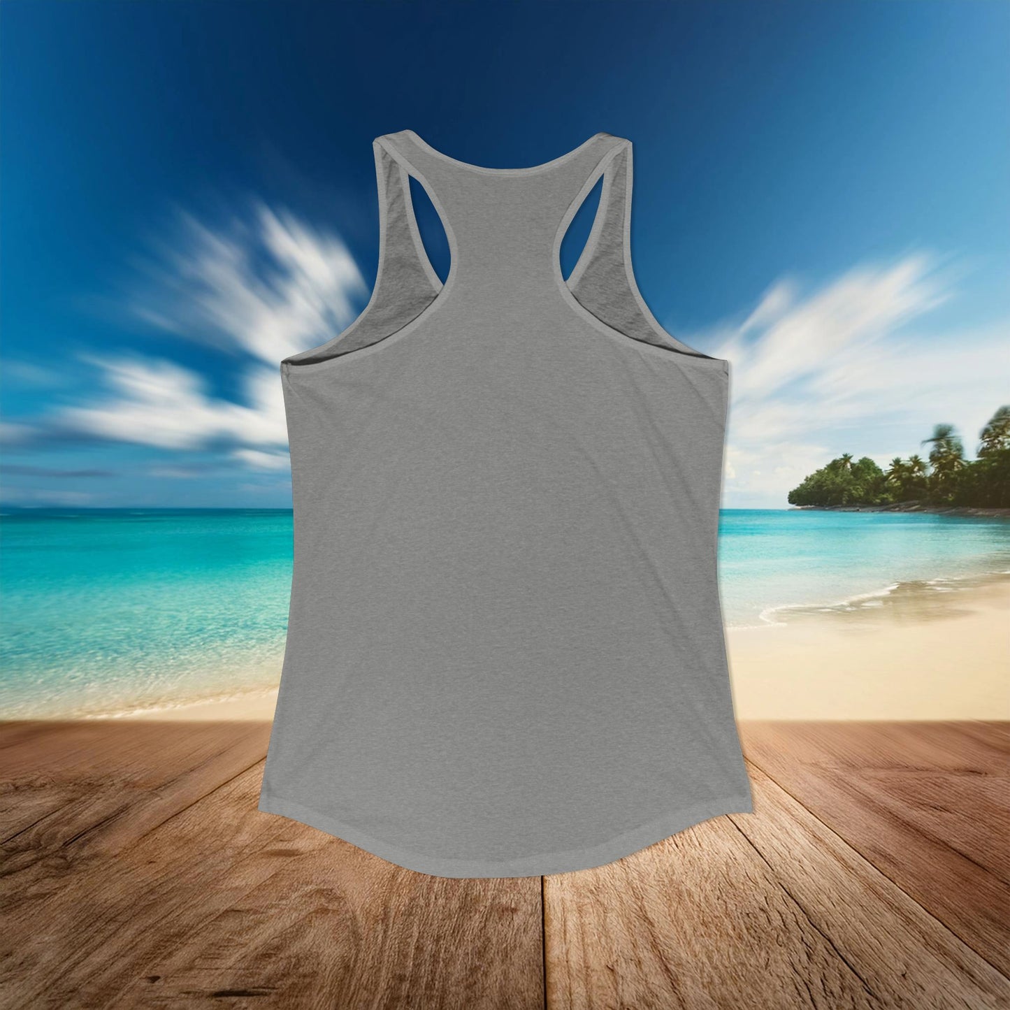 San Jose Hockey Neon Women's Ideal Racerback Tank