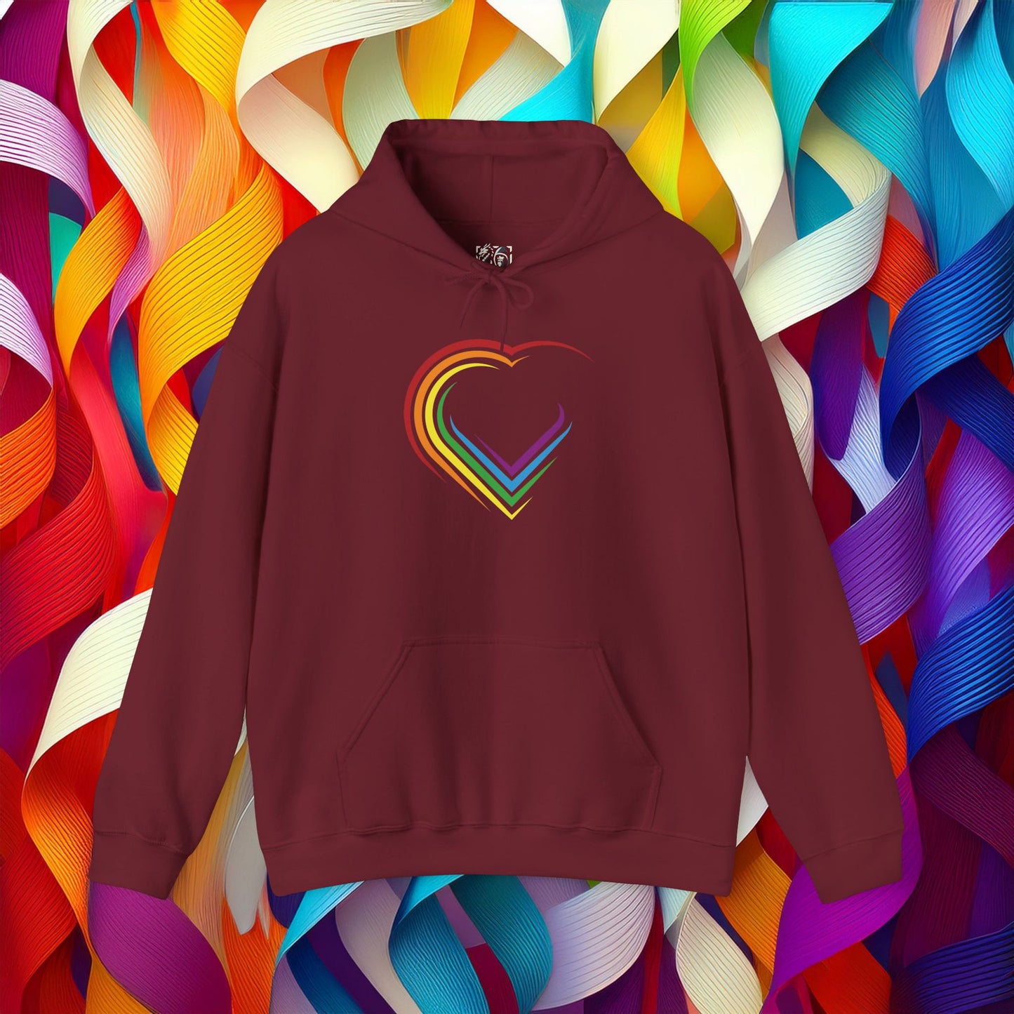 Rainbow Heart Unisex Hoodie