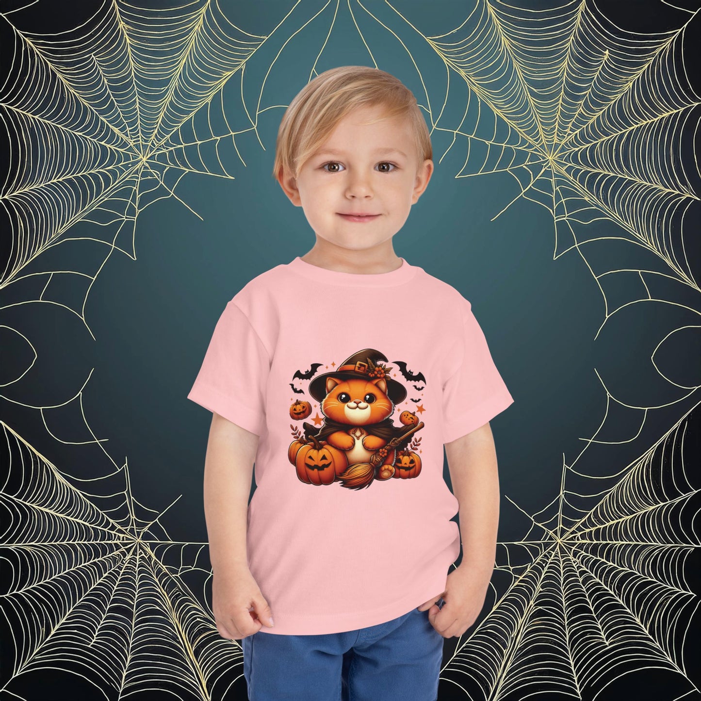 Halloween Cat Toddler Tee