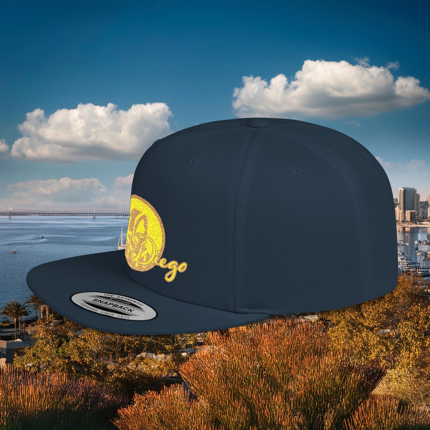 San Diego Baseball Logo Flat Bill Snapback