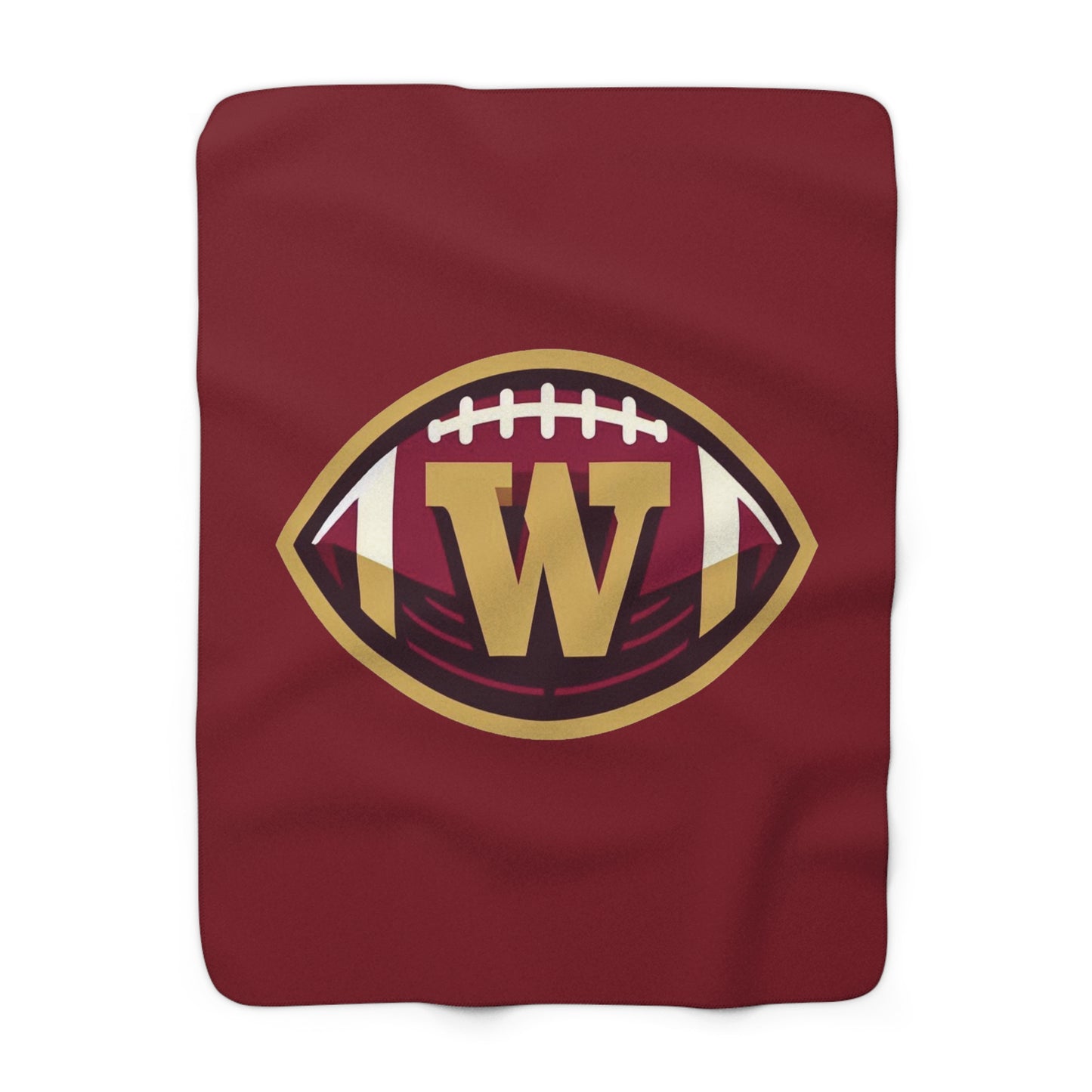 Washington Football Logo Sherpa Fleece Blanket