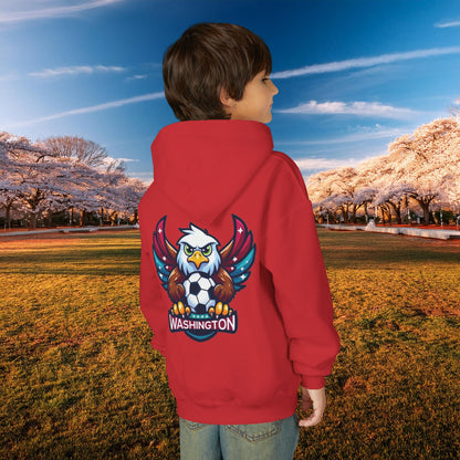Washington Spirit Eagle Design Youth Hoodie