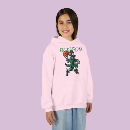 Boston Basketball Logo Youth Hoodie