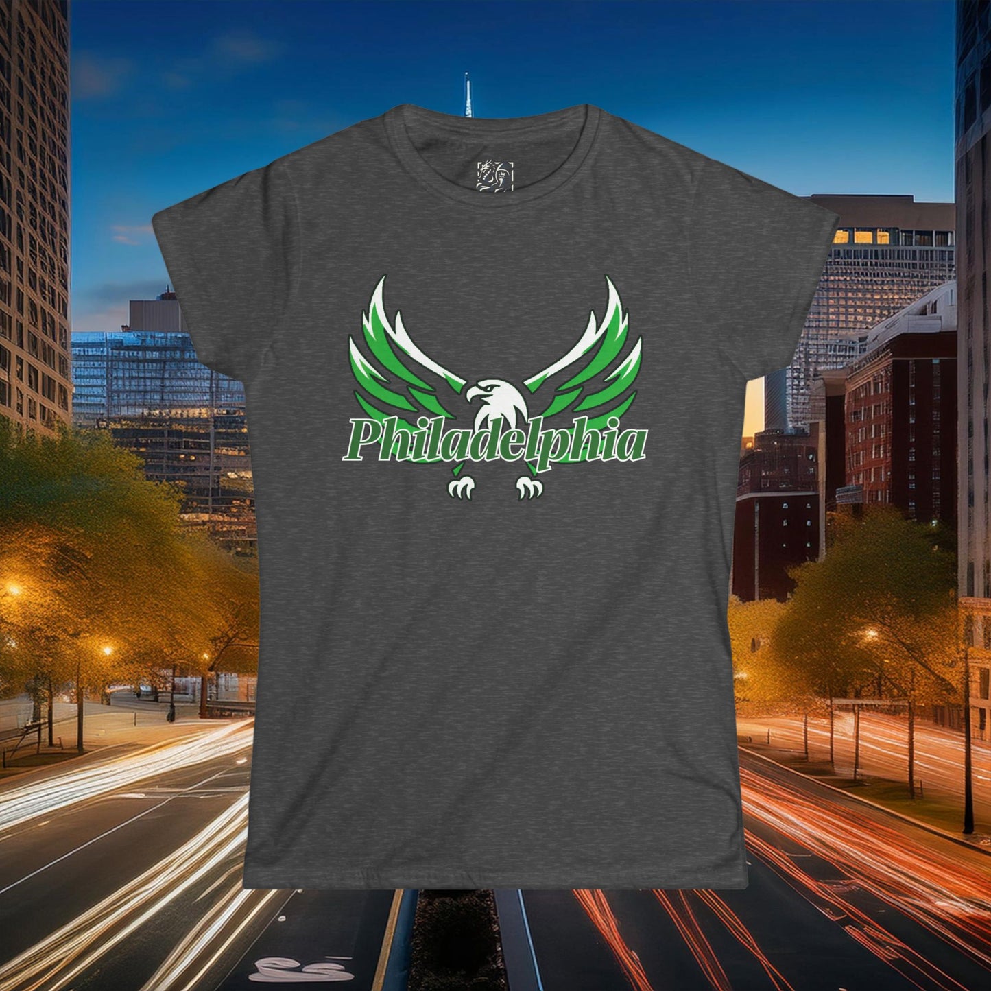 Philadelphia Eagle Logo Women's Softstyle Tee