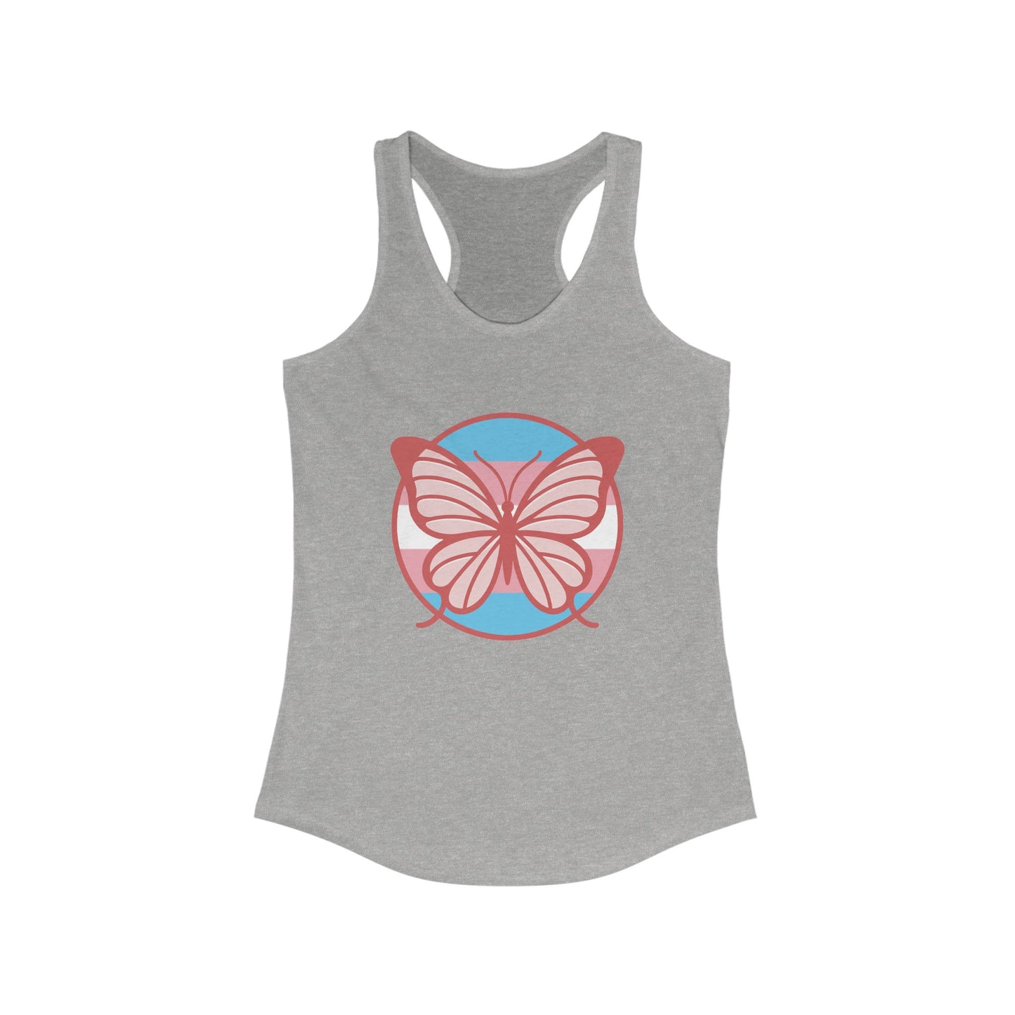 The T Elders Butterfly Graphic Racerback Tank Top