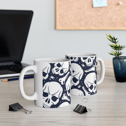 Skull Pattern Ceramic Mug (11oz/15oz)
